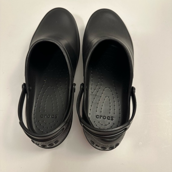 Crocs Women's Mercy Work Clog Black Size 10 - Picture 6 of 14